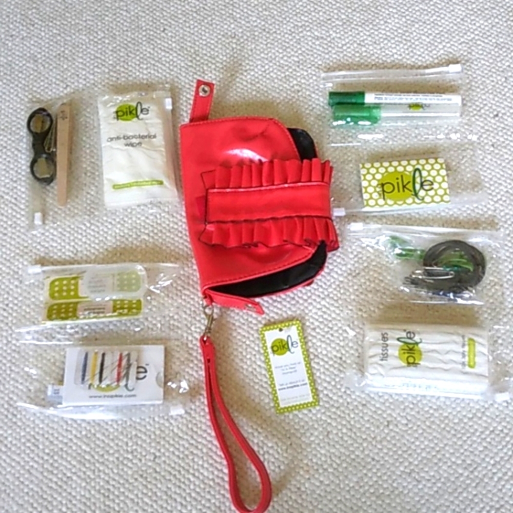 Clutch with accessories "In a Pikle"
